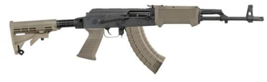 AK-47 Schaft / T6 Schubschaft + Vorderschaft + Saw Griff Dark Earth Tapco 